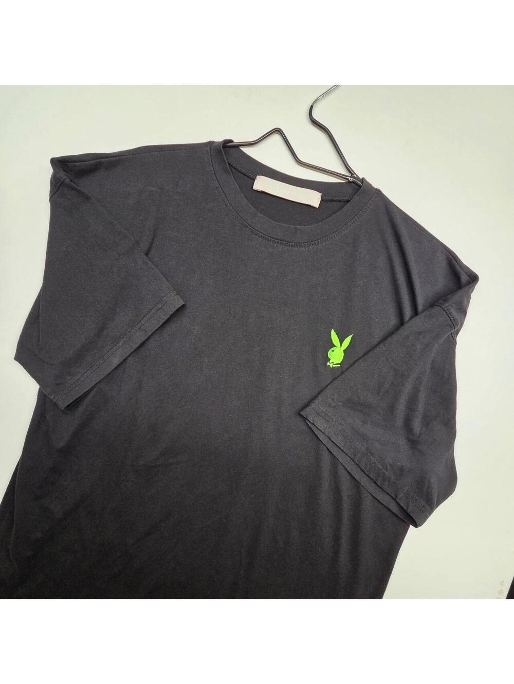 Playboy black t-shirt with green logo #playboy #logo